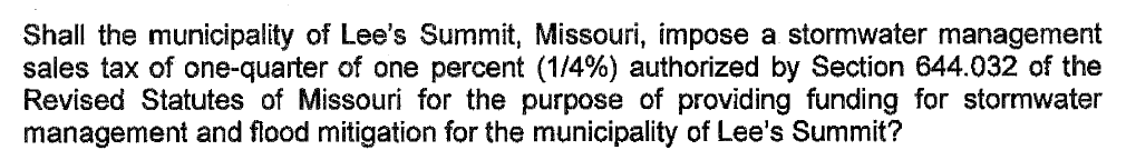 Cass County Official Ballot Language August 4 2026